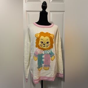 NWT Dolls Kill / Sugar Thrillz Mane Attraction Knit Sweater